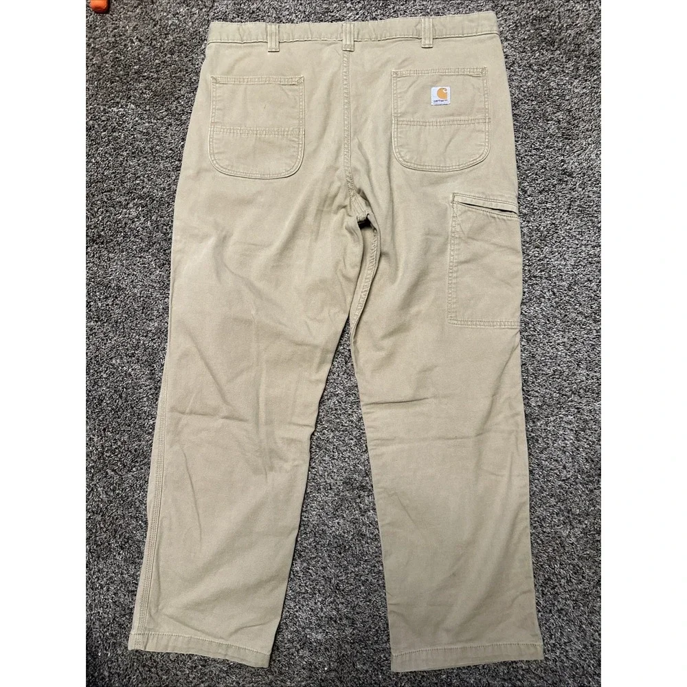 Carhartt Relaxed Fit Khaki Carpenter Pants Workwear Men's 40x30‎